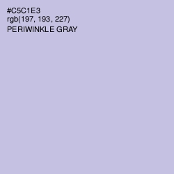 #C5C1E3 - Periwinkle Gray Color Image