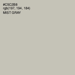 #C5C2B8 - Mist Gray Color Image