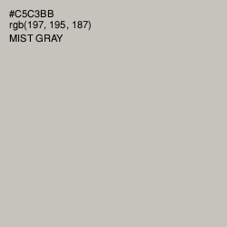 #C5C3BB - Mist Gray Color Image