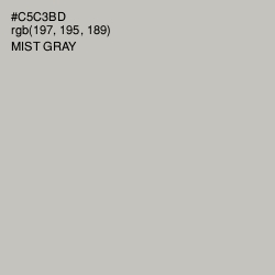 #C5C3BD - Mist Gray Color Image