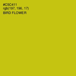 #C5C411 - Bird Flower Color Image