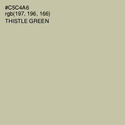 #C5C4A6 - Thistle Green Color Image