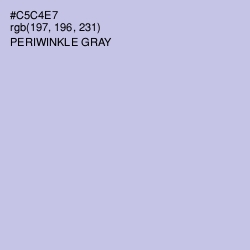#C5C4E7 - Periwinkle Gray Color Image