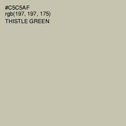 #C5C5AF - Thistle Green Color Image