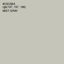 #C5C5BA - Mist Gray Color Image