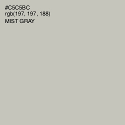 #C5C5BC - Mist Gray Color Image