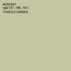 #C5C6A1 - Thistle Green Color Image