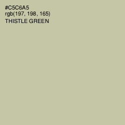 #C5C6A5 - Thistle Green Color Image