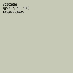 #C5C9B6 - Foggy Gray Color Image