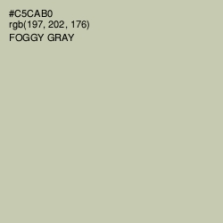 #C5CAB0 - Foggy Gray Color Image