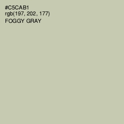 #C5CAB1 - Foggy Gray Color Image