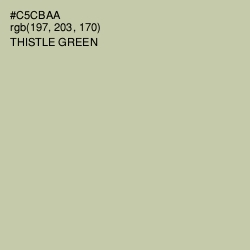 #C5CBAA - Thistle Green Color Image