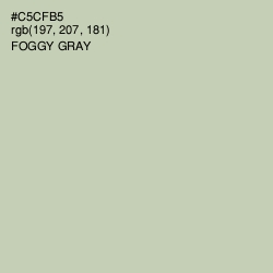 #C5CFB5 - Foggy Gray Color Image