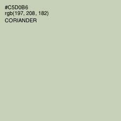 #C5D0B6 - Coriander Color Image