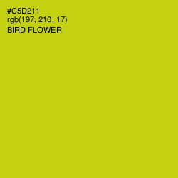 #C5D211 - Bird Flower Color Image