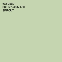 #C5D5B0 - Sprout Color Image
