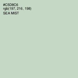 #C5D8C6 - Sea Mist Color Image