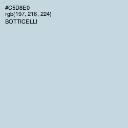 #C5D8E0 - Botticelli Color Image