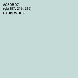 #C5DBD7 - Paris White Color Image