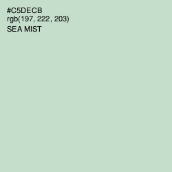 #C5DECB - Sea Mist Color Image