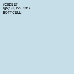 #C5DEE7 - Botticelli Color Image