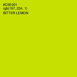 #C5E001 - Bitter Lemon Color Image