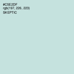 #C5E2DF - Skeptic Color Image