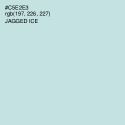 #C5E2E3 - Jagged Ice Color Image
