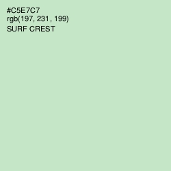 #C5E7C7 - Surf Crest Color Image