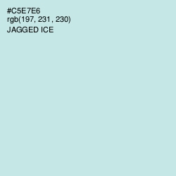 #C5E7E6 - Jagged Ice Color Image
