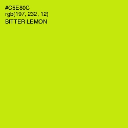 #C5E80C - Bitter Lemon Color Image