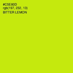 #C5E80D - Bitter Lemon Color Image