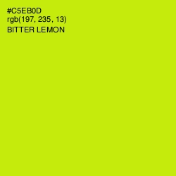 #C5EB0D - Bitter Lemon Color Image