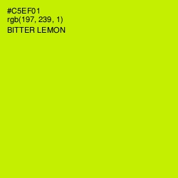 #C5EF01 - Bitter Lemon Color Image