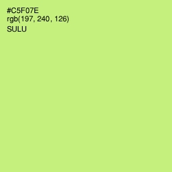 #C5F07E - Sulu Color Image