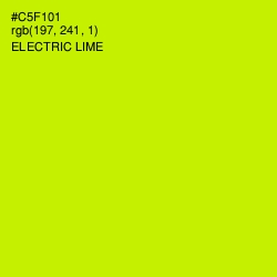 #C5F101 - Electric Lime Color Image