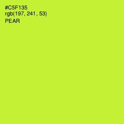 #C5F135 - Pear Color Image