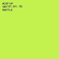 #C5F14F - Wattle Color Image