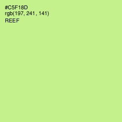 #C5F18D - Reef Color Image