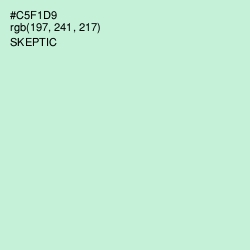 #C5F1D9 - Skeptic Color Image