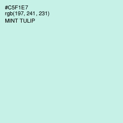 #C5F1E7 - Mint Tulip Color Image