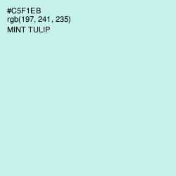 #C5F1EB - Mint Tulip Color Image