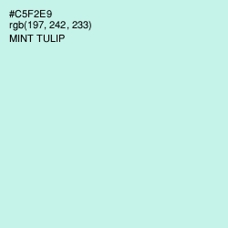 #C5F2E9 - Mint Tulip Color Image