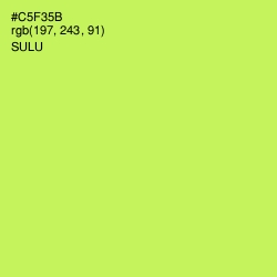 #C5F35B - Sulu Color Image