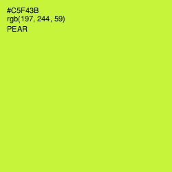 #C5F43B - Pear Color Image