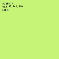 #C5F477 - Sulu Color Image