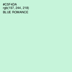 #C5F4DA - Blue Romance Color Image
