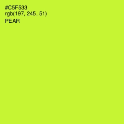 #C5F533 - Pear Color Image