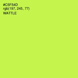#C5F54D - Wattle Color Image