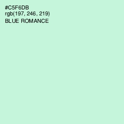 #C5F6DB - Blue Romance Color Image